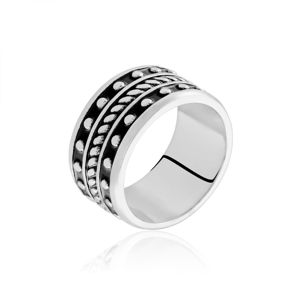 Bague Alban Argent Blanc
