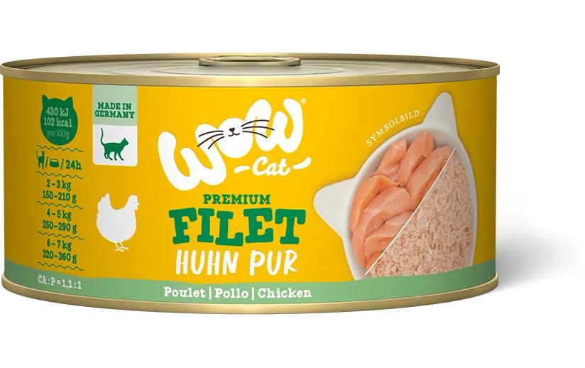 Cat Nassfutter Hühnerfilet, 70 gAlleinfutter für ausgewachsene Katzen