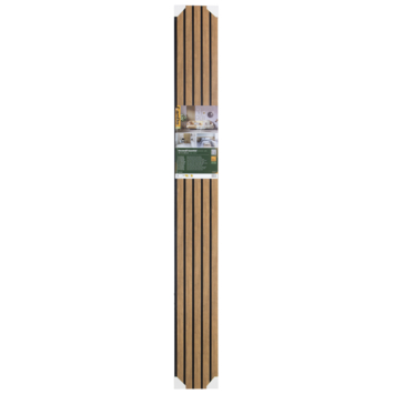 Lattenwand MDF Decowall Essential brons eiken 260 x 30 cm (2 stuks) 1.56 m2