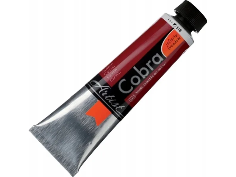 Cobra Artist Water-Mixable Oil Colour Tube Carmine 318