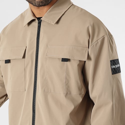Ensemble Veste Zippée Et Pantalon Cargo 0044 0039 Beige