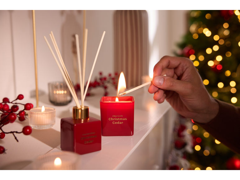 Cadeauset kaars en geurstokjes