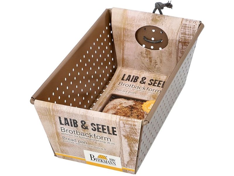 RBV Birkmann Brot-Backform Laib und Seele 11.5 cm x 20 cm Backform für knusprige Brote