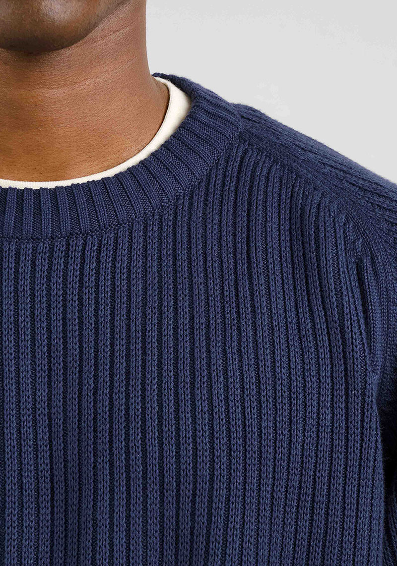 Dedicated Sweater Hakkas Knitted Navy Black Iris