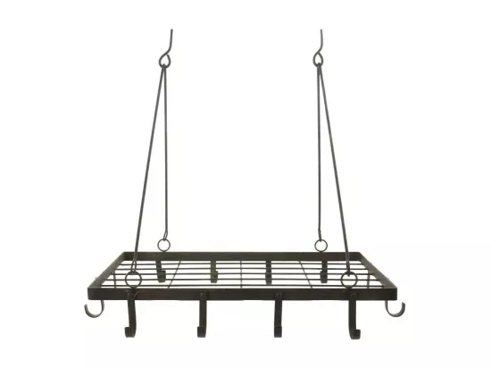 Porte jambon en fer forgé marron 50 x 28 cm