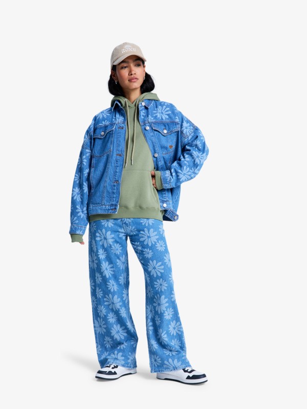Salty Horizon Veste en denim Bleu Femme