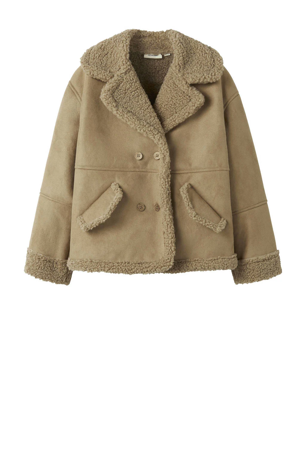LIL' ATELIER MINI lammy coat bruin