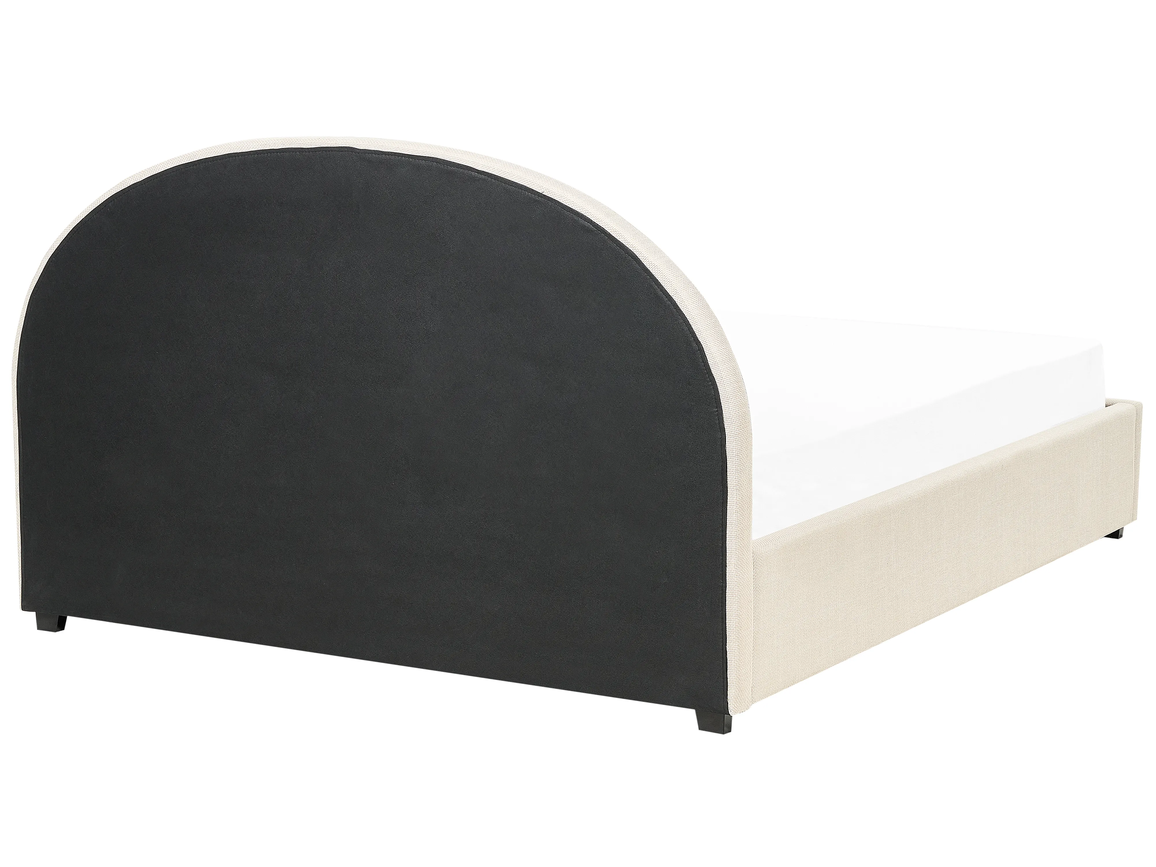 Bed met opbergruimte Stof VAUCLUSE 180 x 200 cm Zandbeige