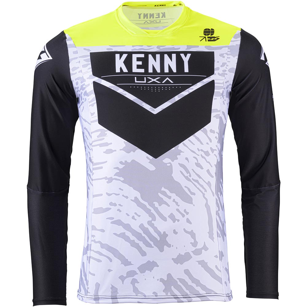 Kenny - Maillot Performance Stone Blanc / Noir / Jaune
