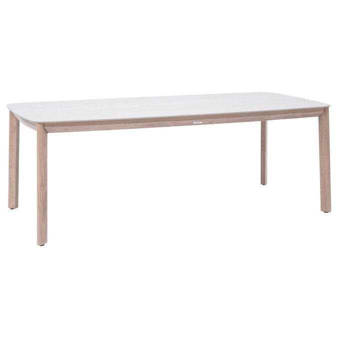 Ensemble table de jardin + 8 fauteuils NELORA Miel