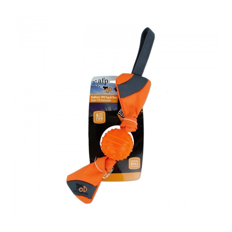 Bola balística para cães de 51 cm para uso externo com aba