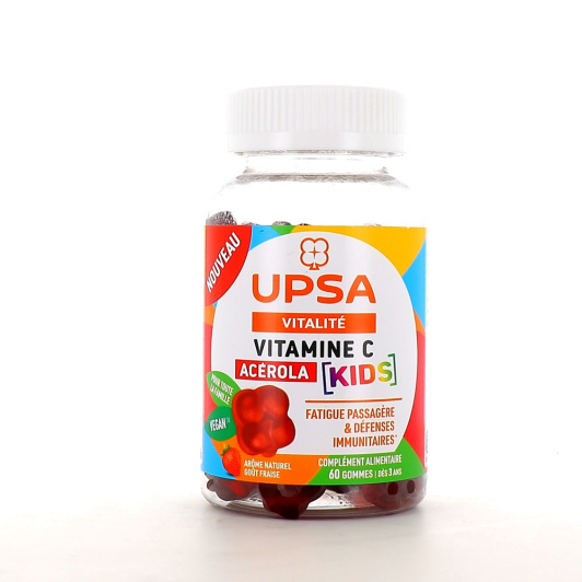 UPSA Vitalité Vitamine C Acérola Kids - Fatigue, défenses immunitaires