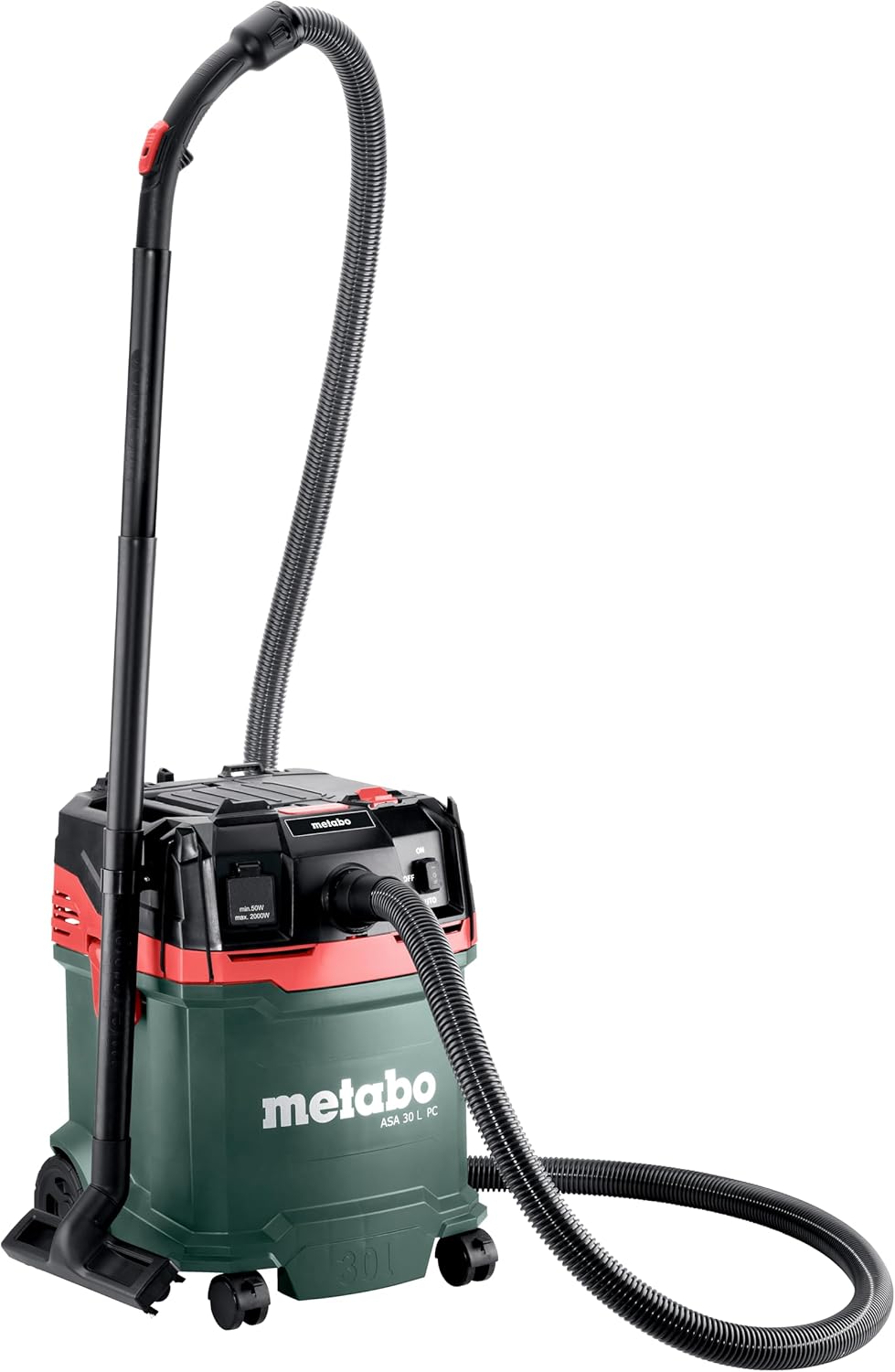 metabo ASA 30 L PC Allessauger – 602086000 – Nass-/Trockensauger mit integrierter Filterabreinigung – 5,5 m Kabellänge