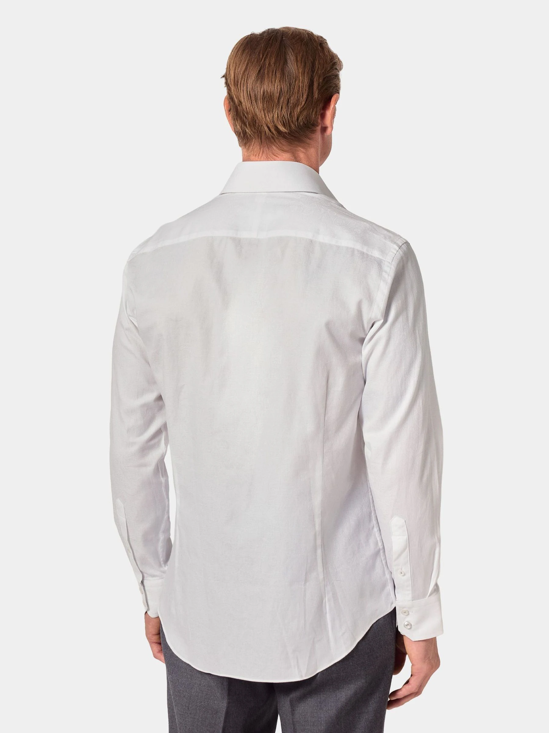 Hawes & Curtis Paisley White Shirt