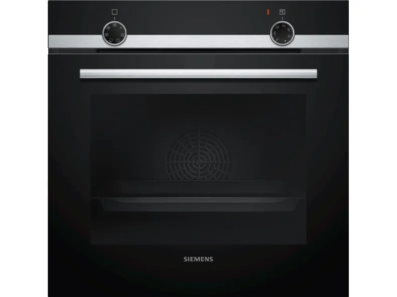 Siemens iQ100 HB510ABR0S - Ovn - til indbygning - niche - bredde: 56 cm - dybde: 55 cm - højde: 58.5 cm - Klasse A - rustfrit stål