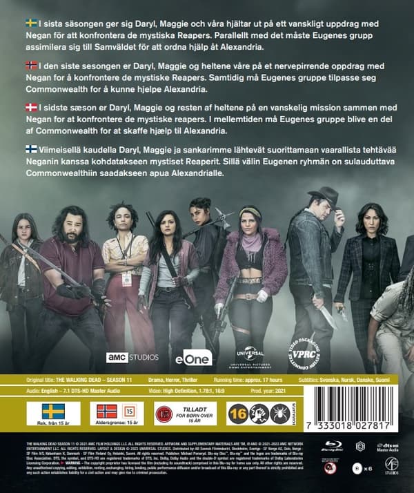 The Walking Dead - Sesong 11 (Blu-ray) (6 disc)