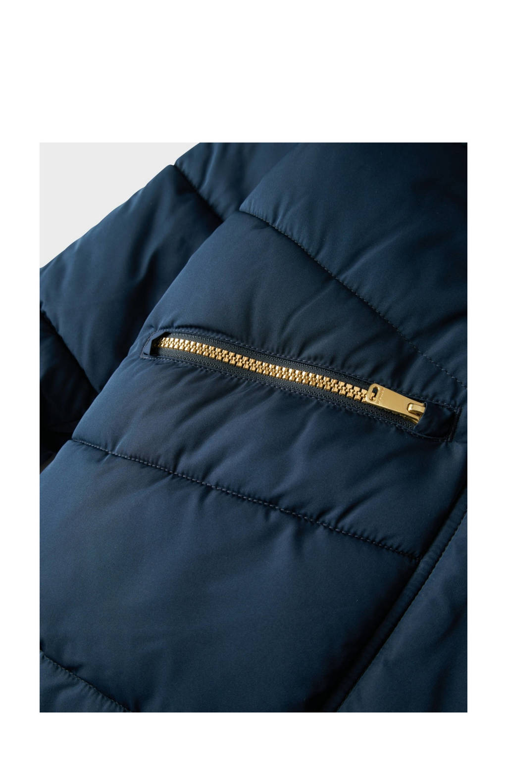 NAME IT gewatteerde winterjas NKFMEMO donkerblauw