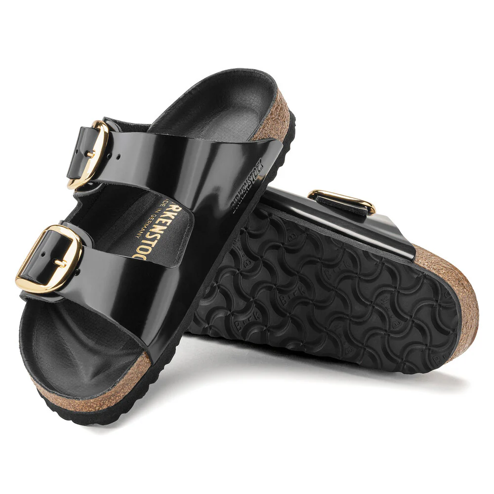 Birkenstock  Arizona Big Buckle sandal - High Shine Black