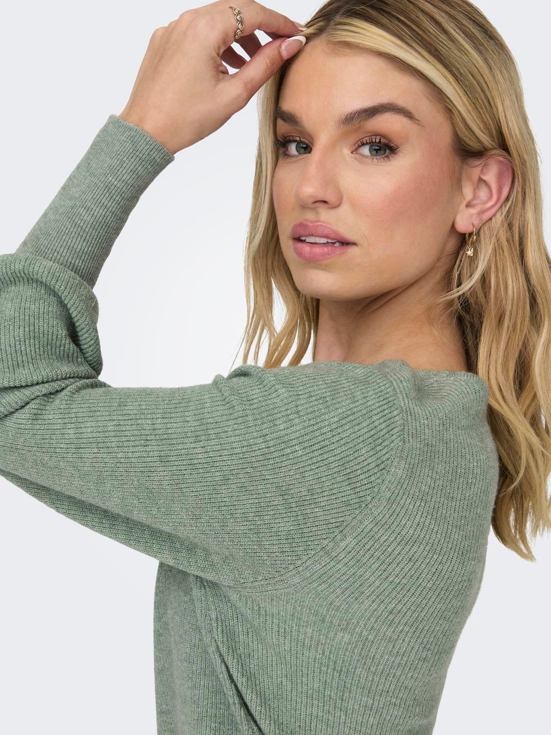 ONLATIA Strickpullover Chinois Green