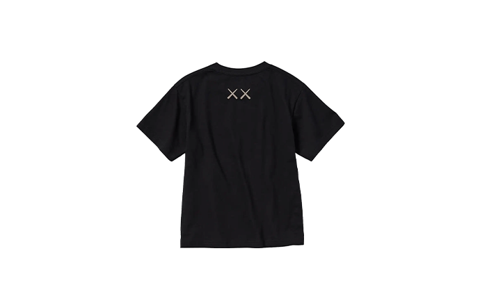 Uniqlo T-Shirt KAWS Black Graphic Enfant