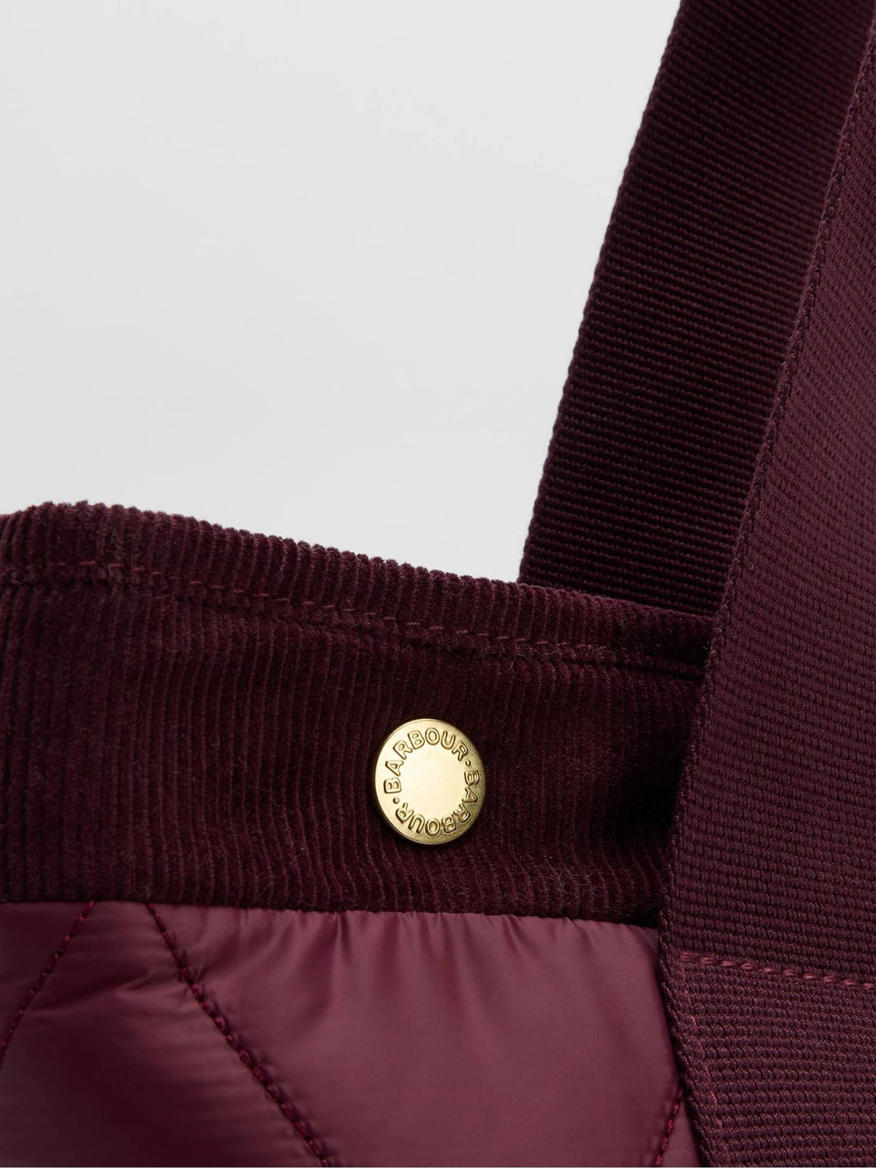 Rood - Barbour® Healy gewatteerde shoppertas