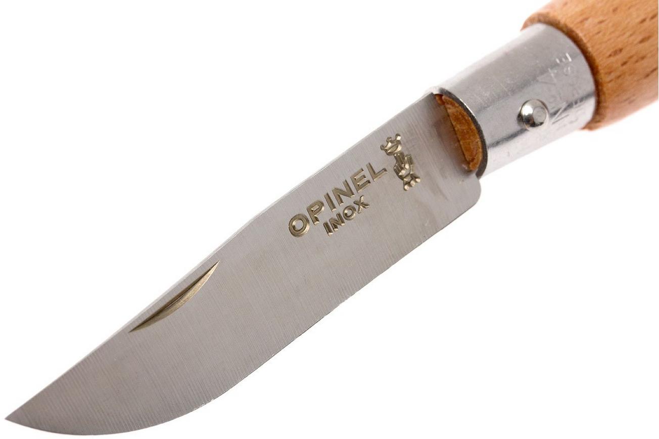 Opinel zakmes No. 4 Classic, RVS, met keyring