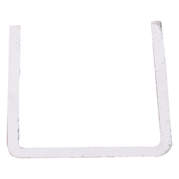 U-profiel 2600 x 18mm wit