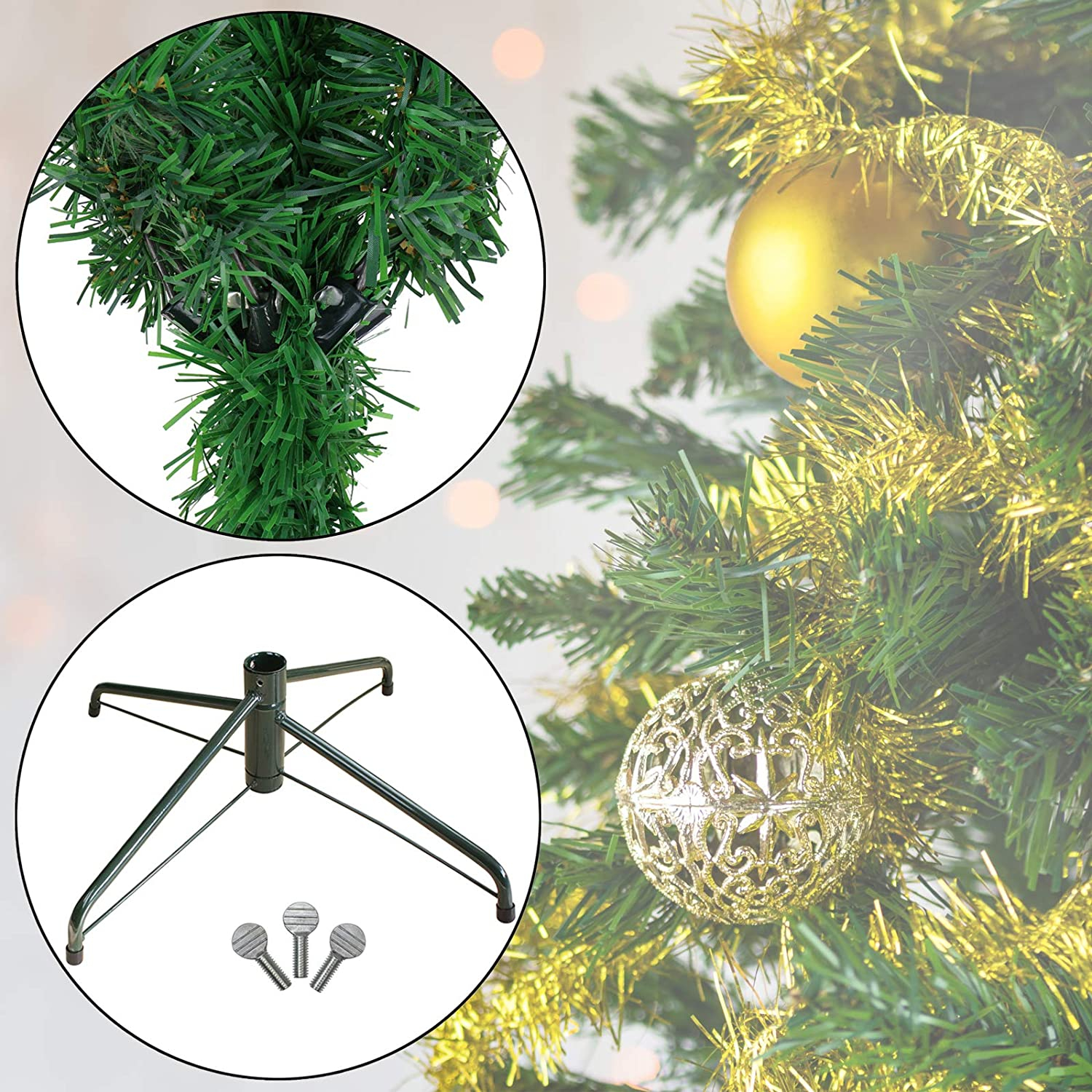 (180cm) Christbaum Künstlicher Weihnachtsbaum Deko Tannenbaum - Grün