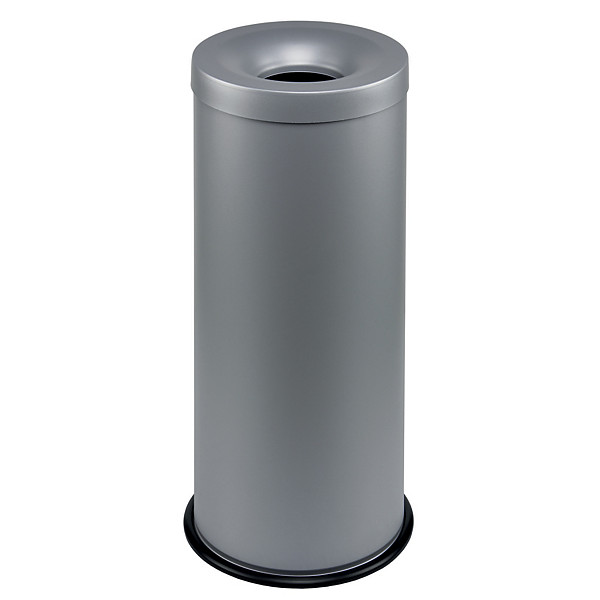 Corbeille anti-feu grise 30 litres
