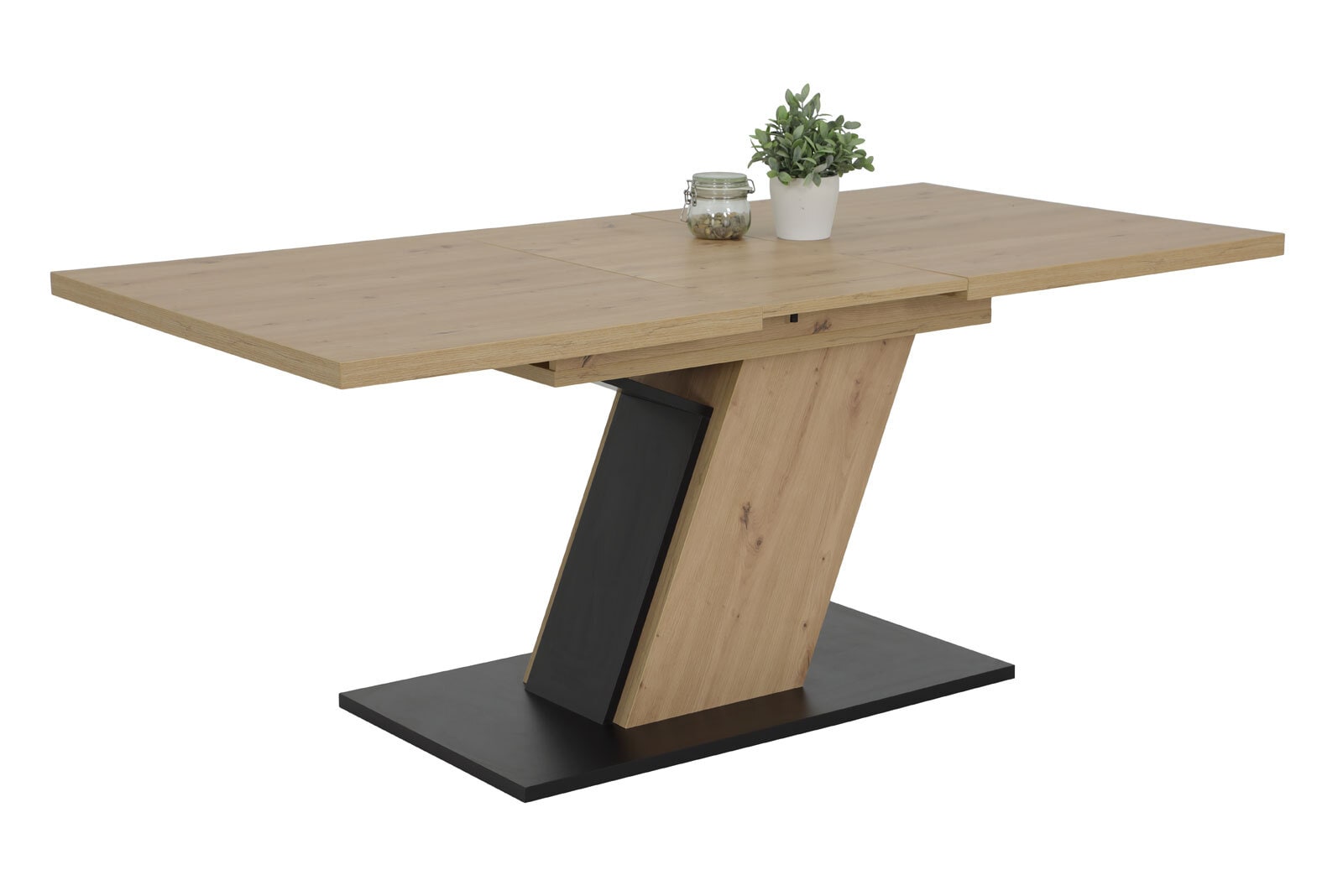 Tisch Jeanette Eiche Artisan/schwarz