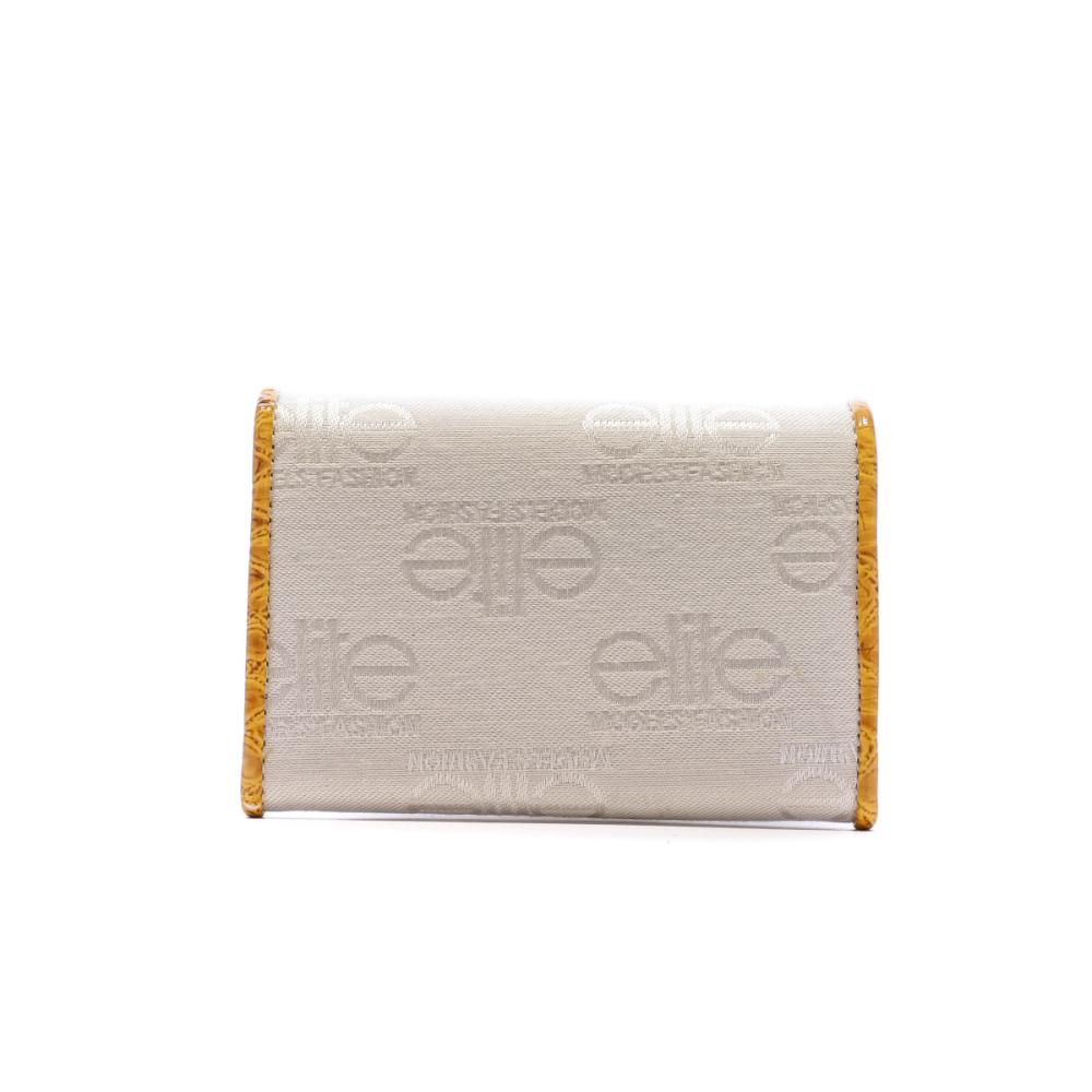 Elite Porte monnaie Blanc/Jaune Femme Elite E9880