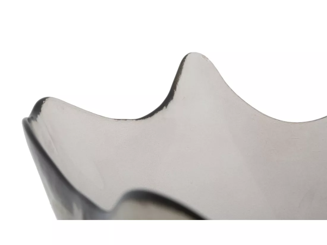 Bol en verre gris Ø 30x18 cm