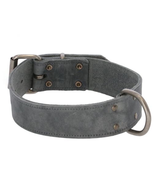 Adori Halsband Vetleder Met Print Grijs - Hondenhalsband