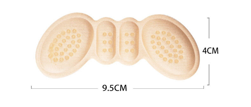 (1 Paar) 6mm Ultraweiche Schaumstoff Fersen Einlage Anti-Rutsch / Massage Einlagen für High Heels - Schwarz