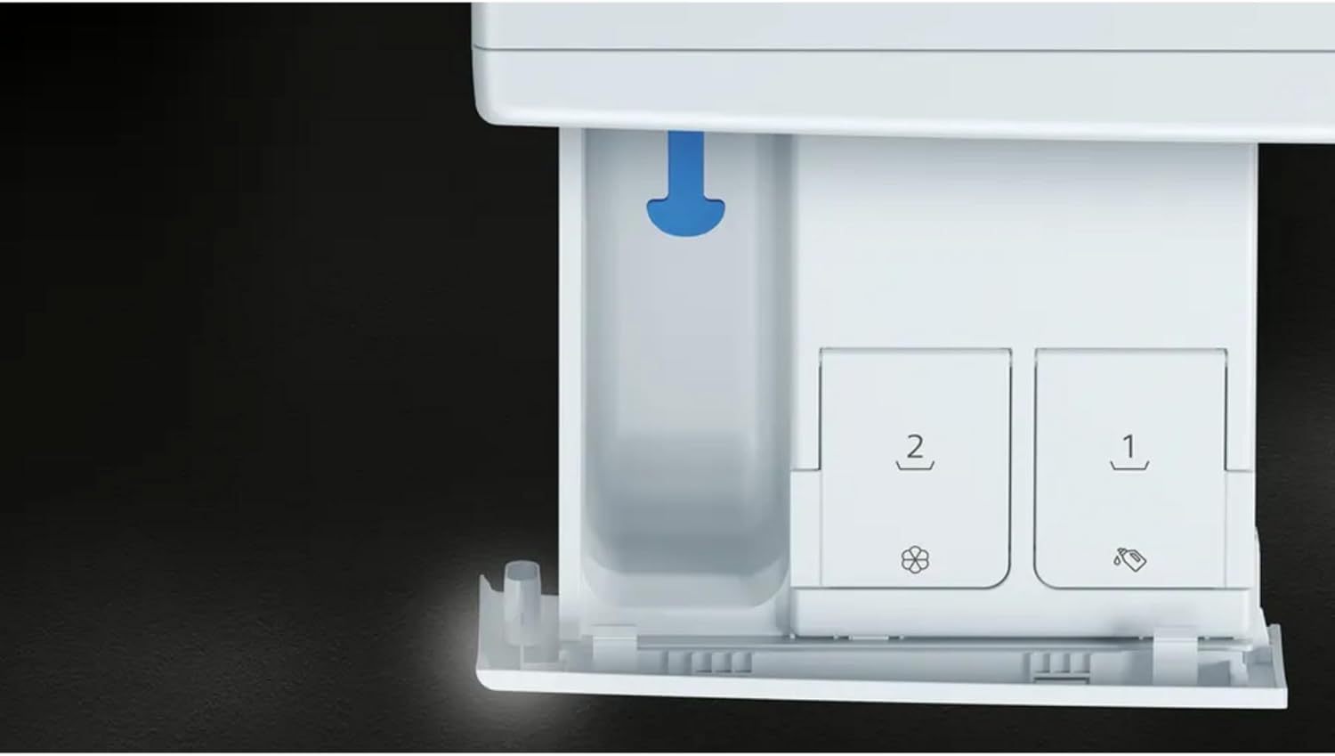 Siemens WG44G2F41, iQ500, Waschmaschine 9 kg, 1400 UpM, automatische Fleckenentfernung, weniger Bügeln mit smartFinish, varioSpeed für schnelles Waschen, i-Dos, Nachlegefunktion, aquaStop, Weiß