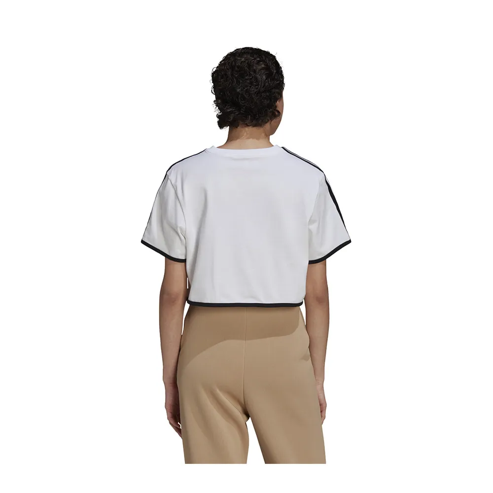 Adidas Originals CROPPED TEE - Tee-shirt Femme white/black