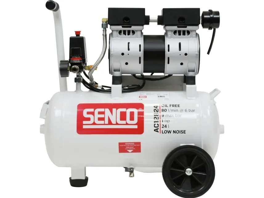 Sprężarka SENCO lydløs luftkompressor 24 l, AC12824, SENCO