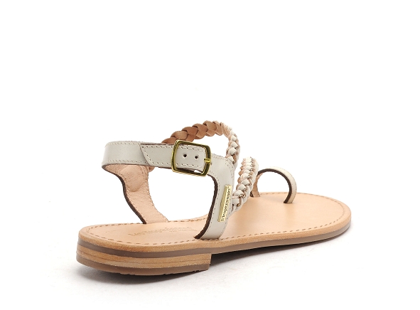 Les tropeziennes nu pieds plats femme hapydea f beige