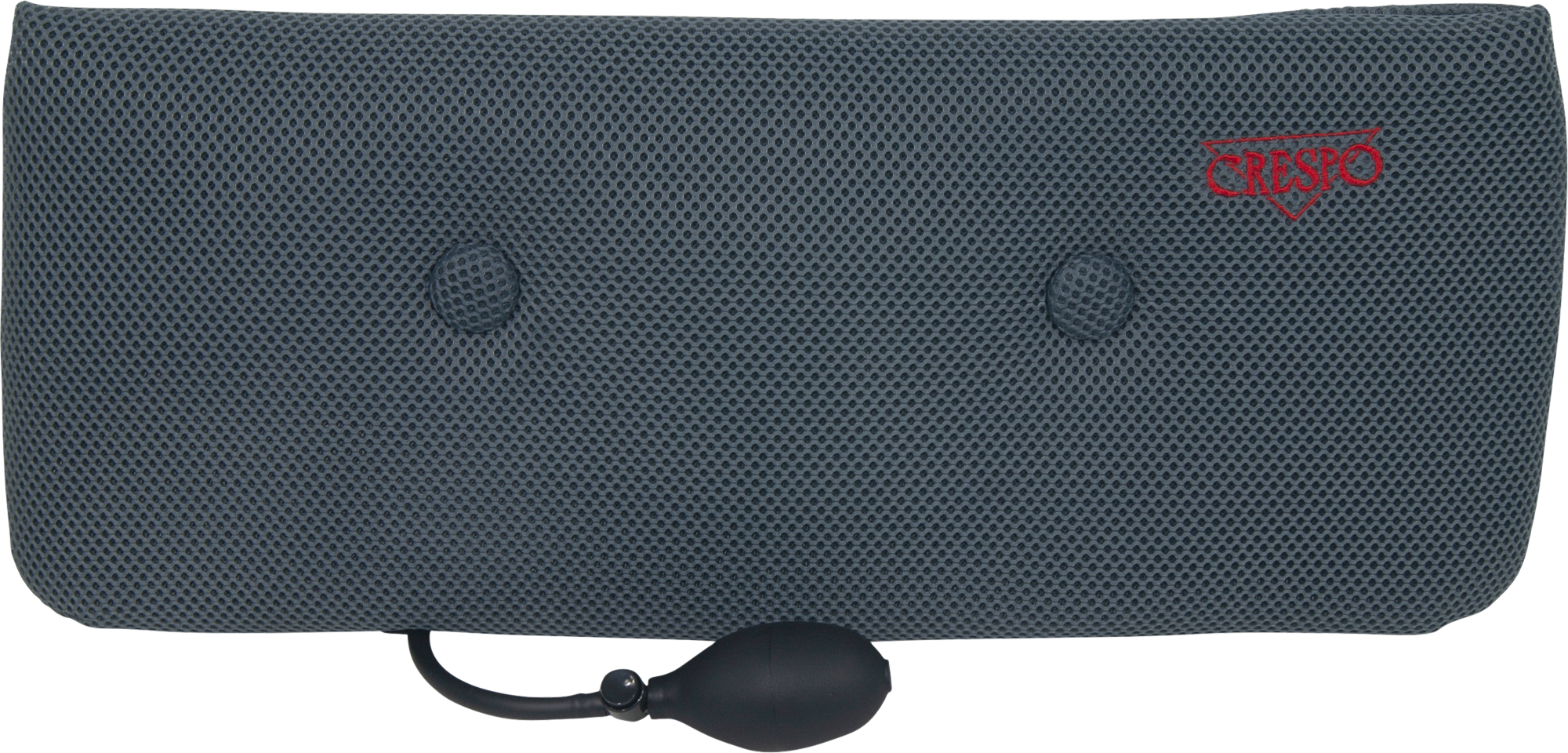 Crespo LS/237 Air Deluxe Lendenwirbelstütze / Lumbalstütze aufblasbar 53 x 20 cm grau