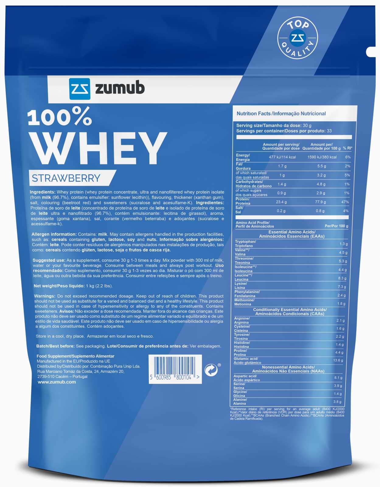 Zumub 100% Whey 500g