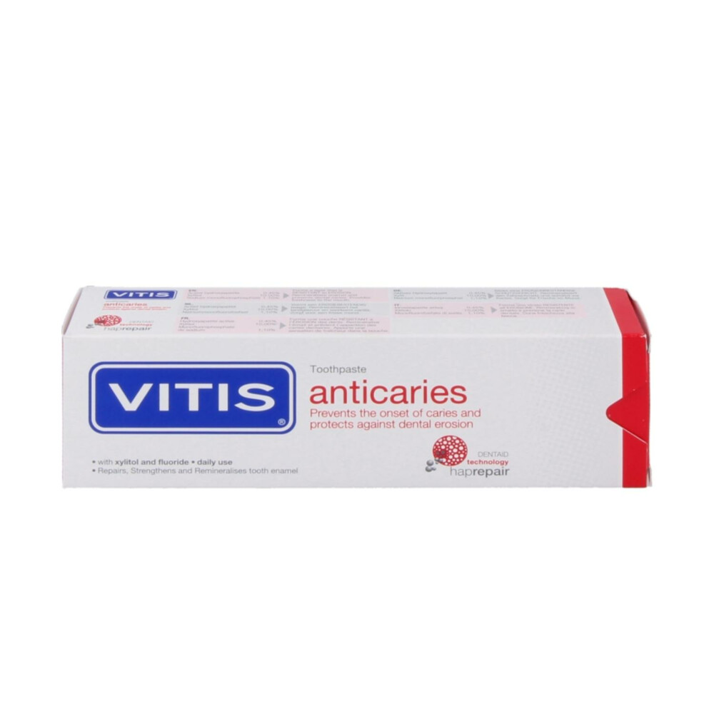 3x Vitis Tandpasta Anticaries75 ml