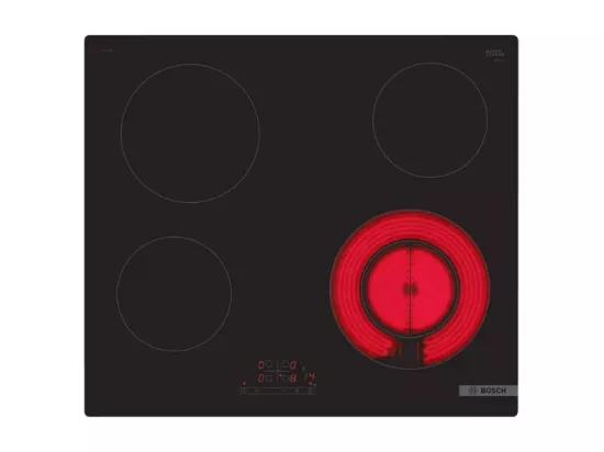 Bosch Plaque de cuisson vitrocéramique 60cm 4 feux 6600w noir - PKF611BB8H