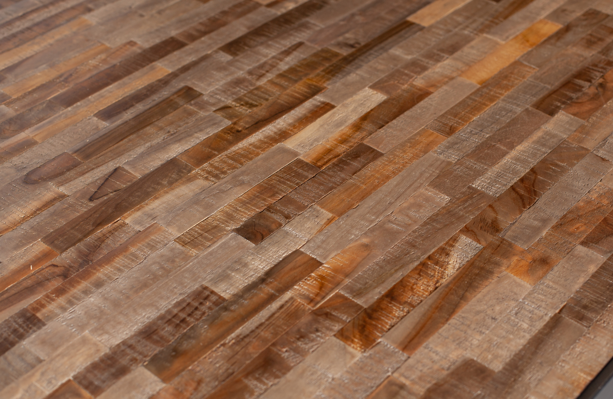 WOOOD tafelblad Tablo teak/metaal 180x90 cm