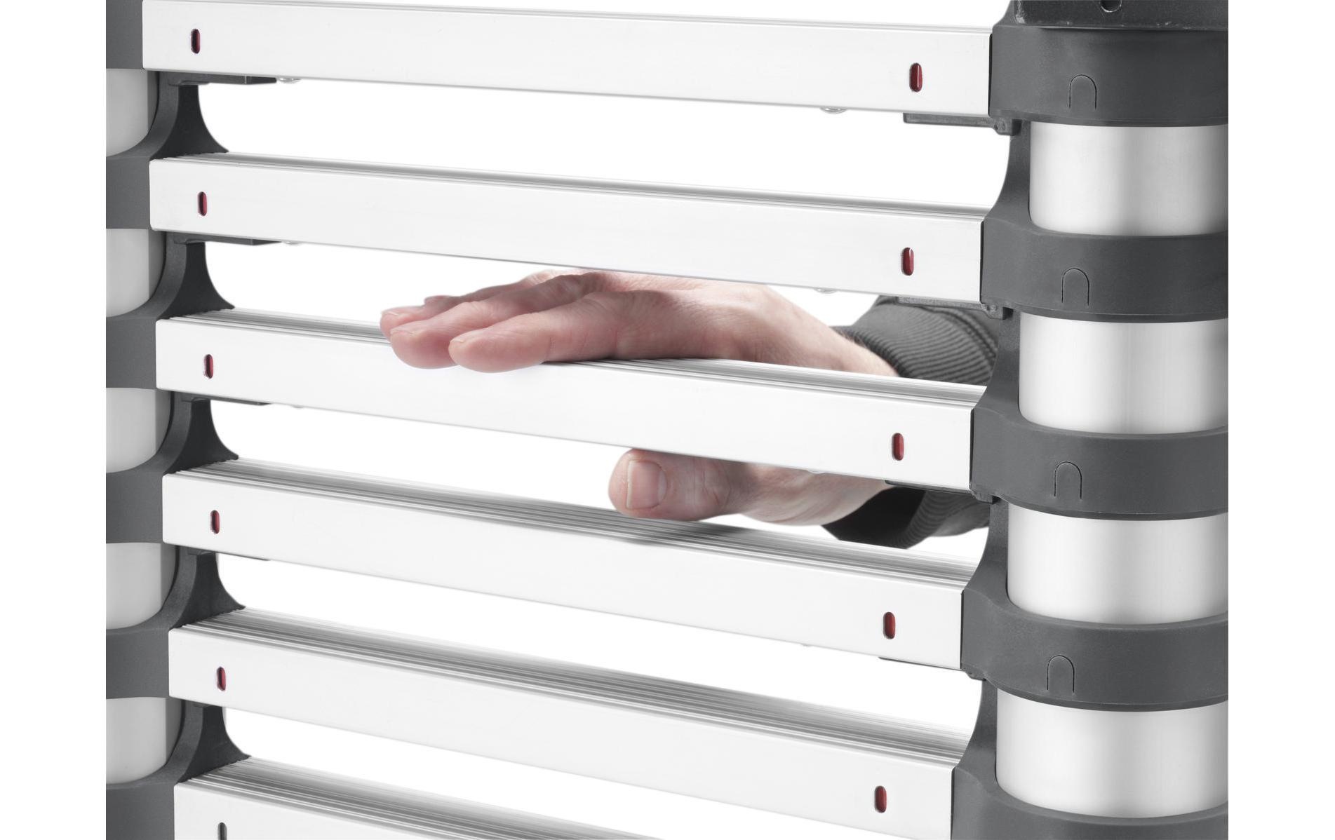 Hailo Anlegeleiter »T80 Flexline 380 13 Stufen« Aluminium Sicherheits-Teleskopleiter