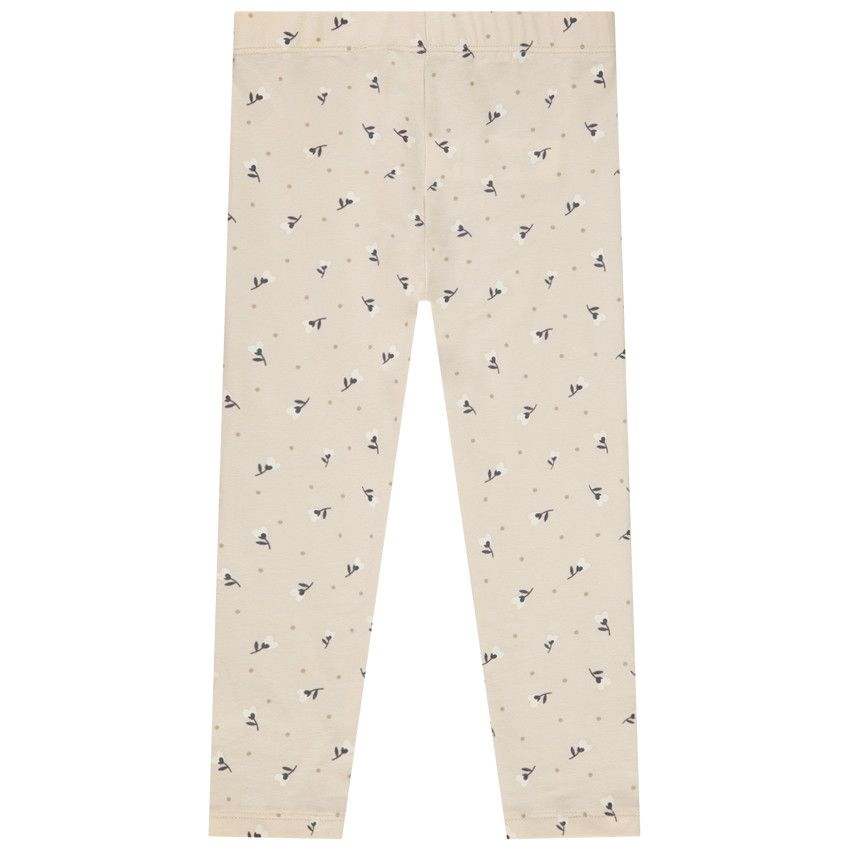 Caleçon long imprimé fantaisie pour bébé fille - Beige