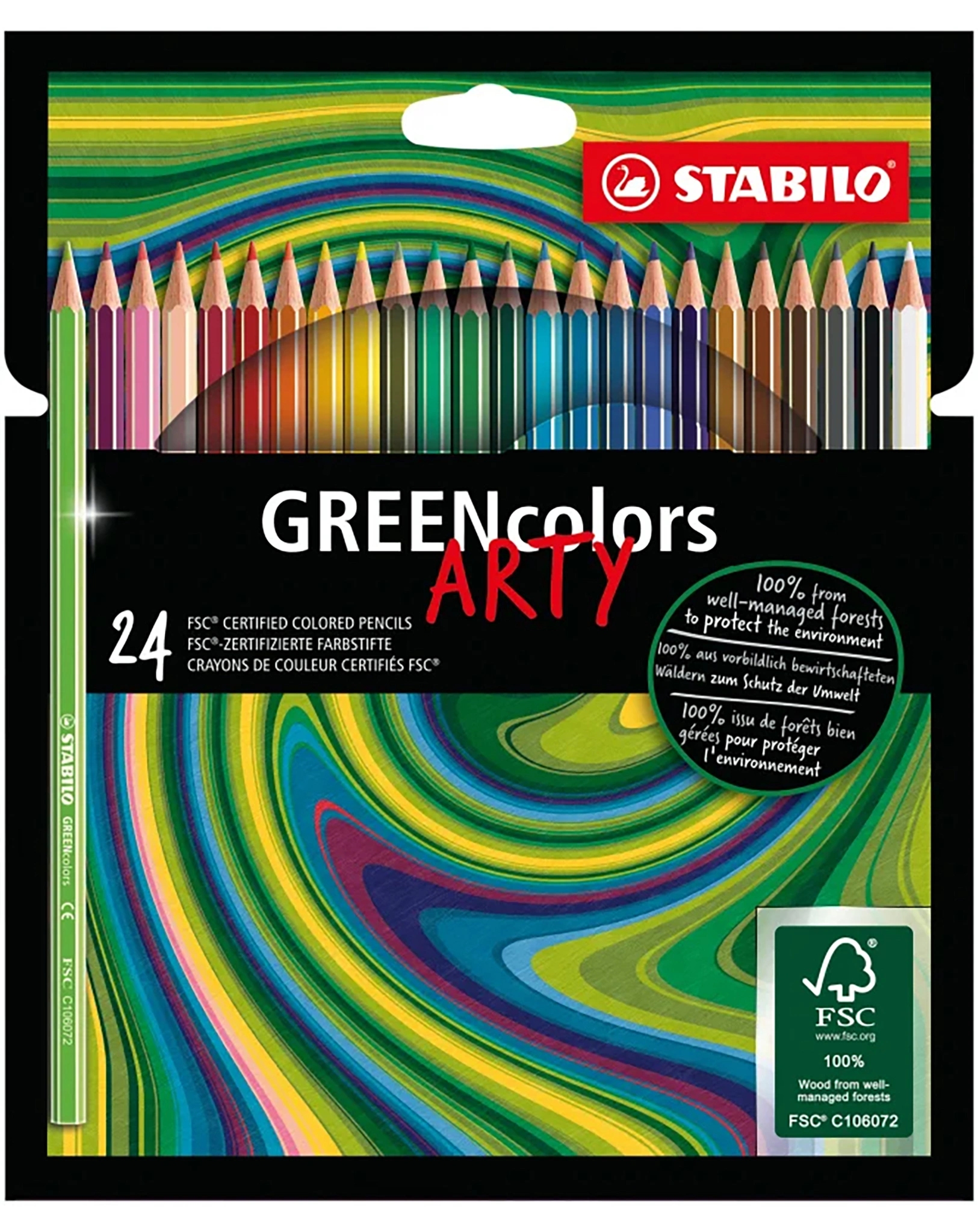 Buntstift STABILO® GREENcolors ARTY 24er-Pack