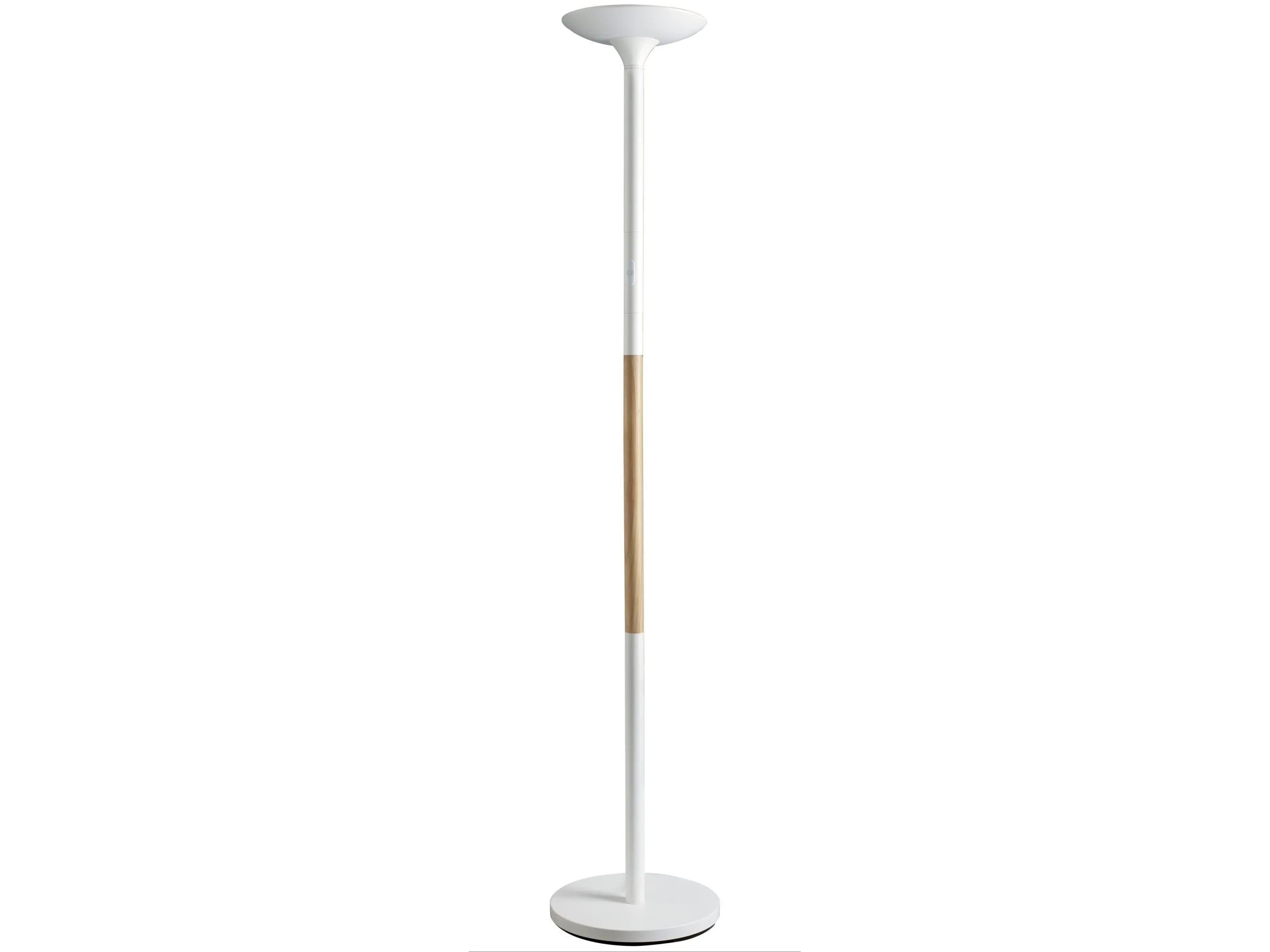 Unilux Pryska LED Uplight gulvlampe – hvid/træ