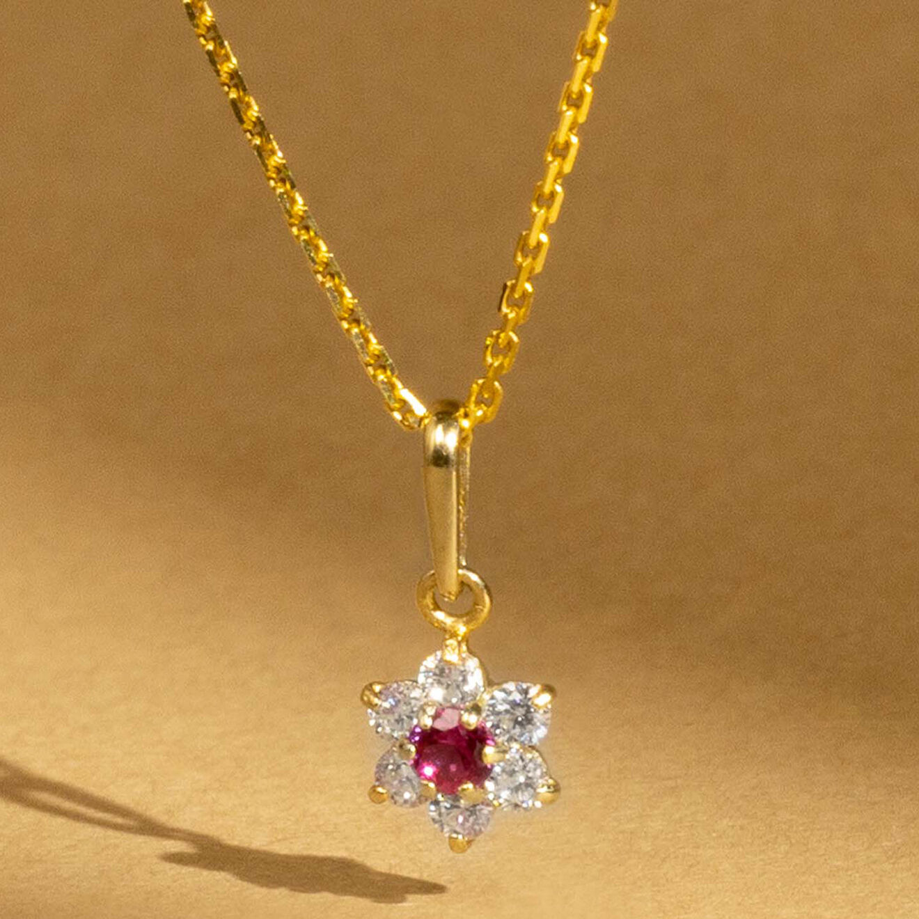 Instant d'Or Pendentif Le Messager Rouge or jaune