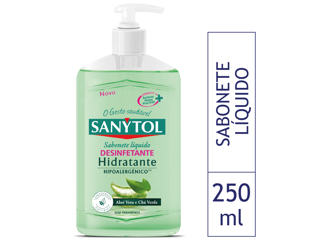 Sabonete Líquido Desinfetante Hidratante Sanytol 250ml