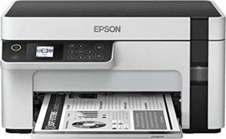 Epson EcoTank ET-M2120 - Multifunktionsprinter - S/H - blækprinter - A4/Legal (medie) - op til 15 spm (udskriver) - 150 ark - USB, Wi-Fi - hvid